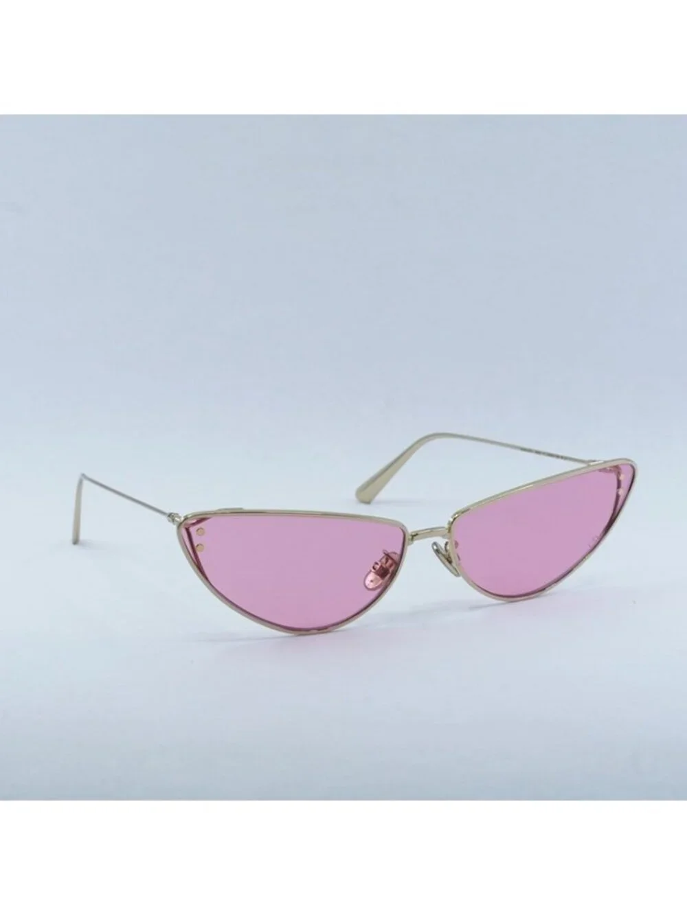 Dior MISSDIOR B1U B0N0 Sunglasses Gold Cat Eye Frame, Pink Lenses